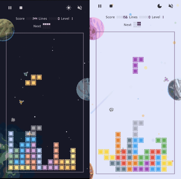 Night and light theme